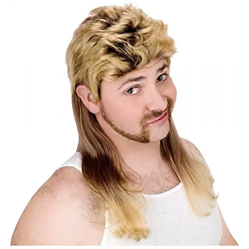 Fun World Blonde Mullet Wig Standard