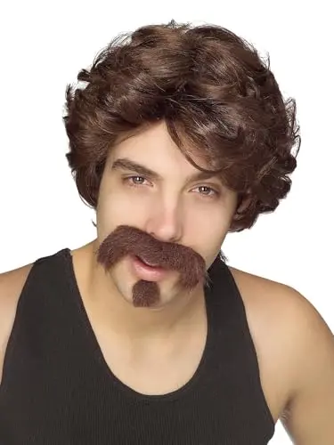 Rubie's Big John Wig with moustache and goatee set