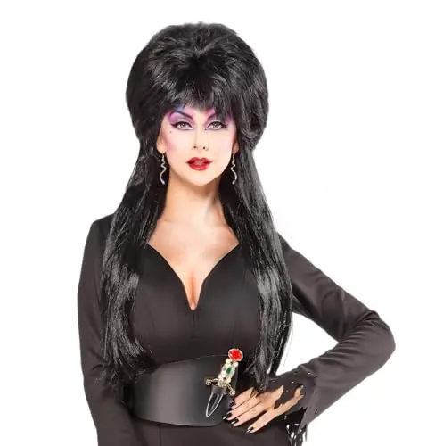 Rubie's Elvira Mistress of the Dark long black Halloween wig