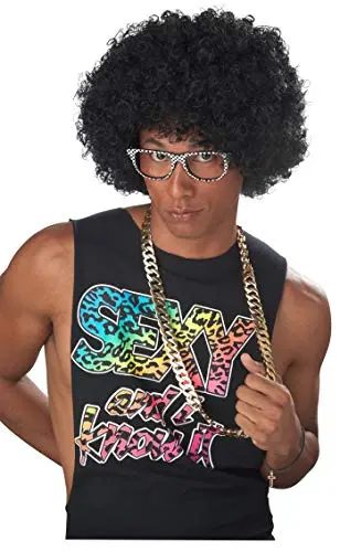 Classic oversized black jumbo afro wig