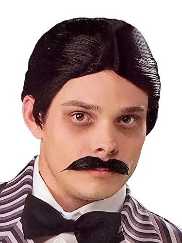 Gomez Addams wig and mustache kit