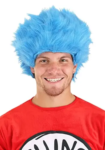 Thing 1 Thing 2 Blue Fuzzy Wig product image
