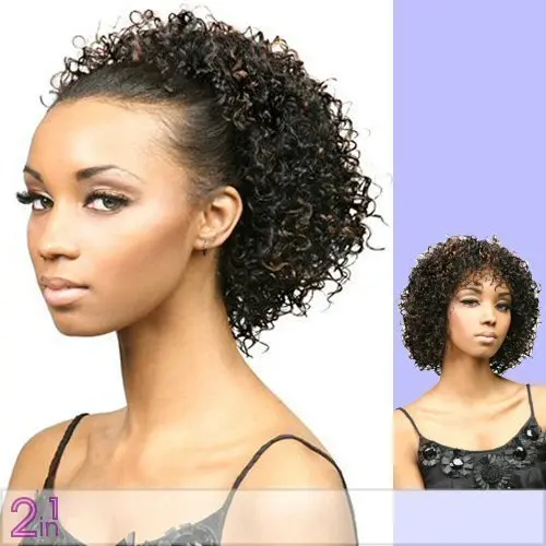 Motown Tress FXLB-206 Isis synthetic half wig in jet black