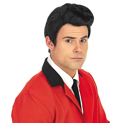 Fun Shack 50s black wig with sideburns product image