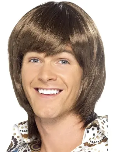 Smiffys Men's Brown 70's Heartthrob Wig