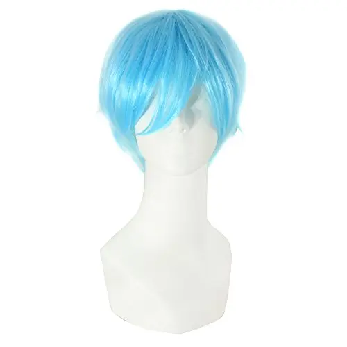 Short Straight Blue Cosplay Wig product image