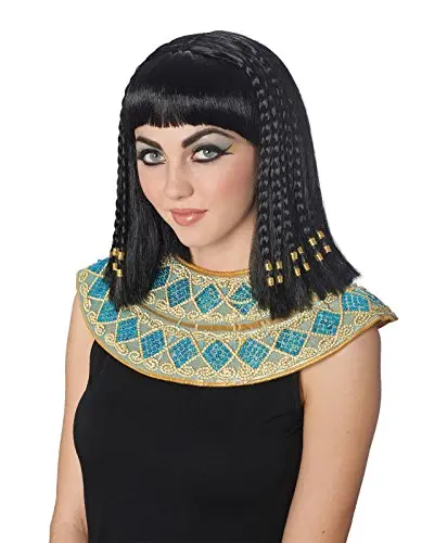 Costume Culture Women's Cleopatra Braided Wig Deluxe Black