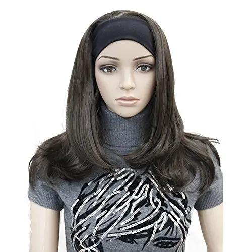 Lydell Long Straight Wave Headband Wig in Chestnut Brown