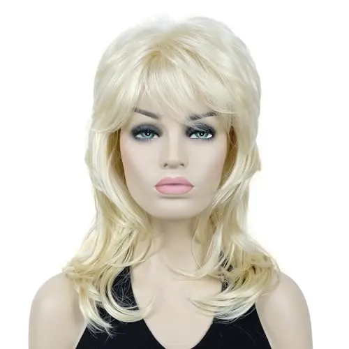 Lydell long soft shaggy layered wig 613 blonde