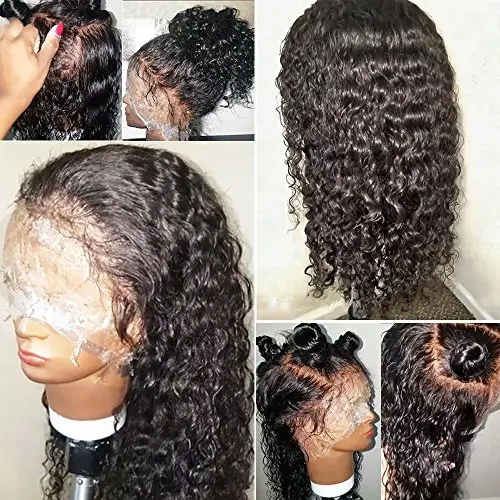 Curly virgin hair wig by JYZ with full lace cap