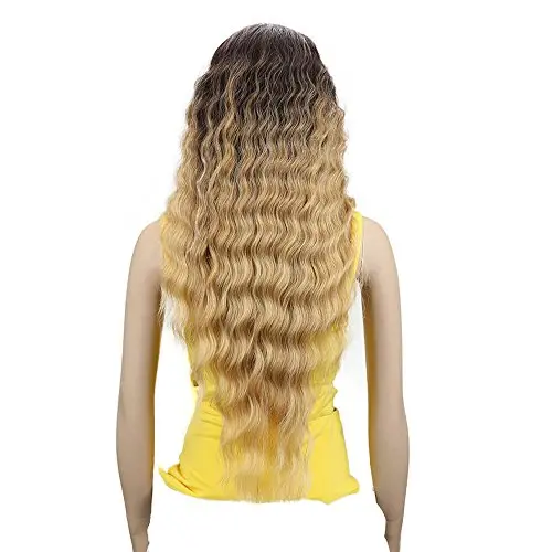 Joedir ombre blonde lace front 30 inch wavy wig