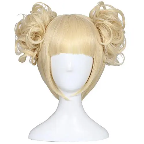 ColorGround blonde cosplay wig with detachable buns