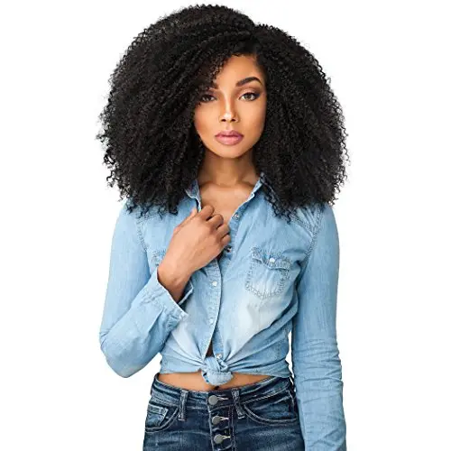 Sensationnel Empress Edge lace front medium brown textured wig