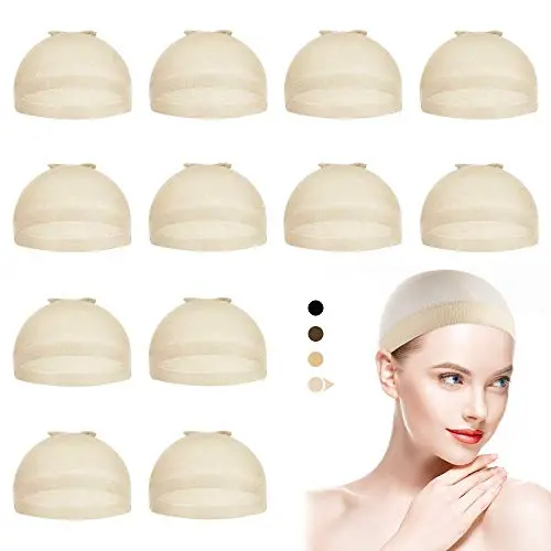 Dreamlover Nude Wig Caps 12 Pieces