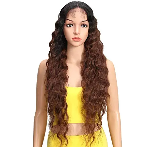 Joedir 30 inch wavy ombre synthetic lace front wig