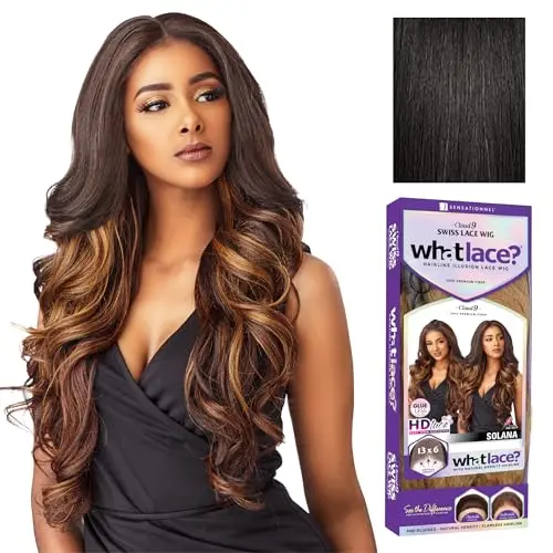 Sensationnel Synthetic Fiber Cloud9 WHAT LACE? 13X6 Swiss Lace Wig Solana