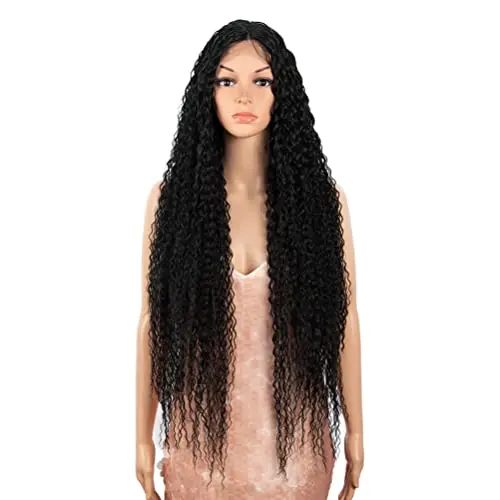 Style Icon 38-inch long curly lace front wig with baby hair