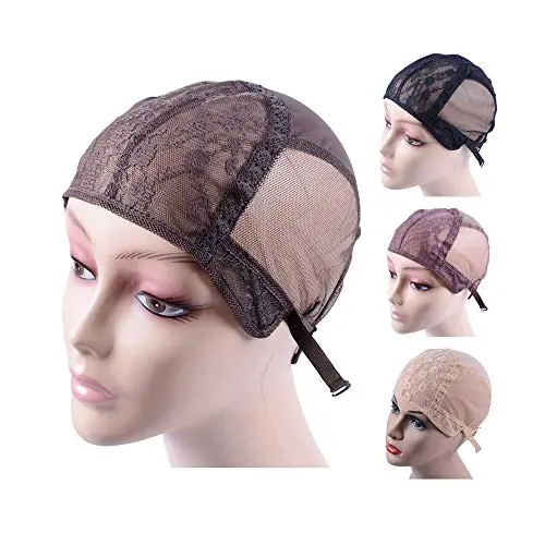 Dark brown YANTAISIYU double lace wig cap