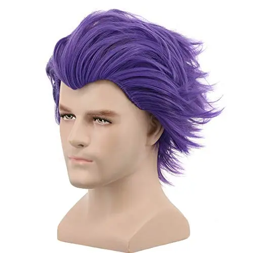 yuehong adult short purple anime wig
