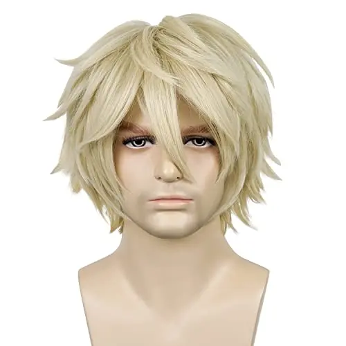 LABEAUTE short blonde anime wig with bangs product image