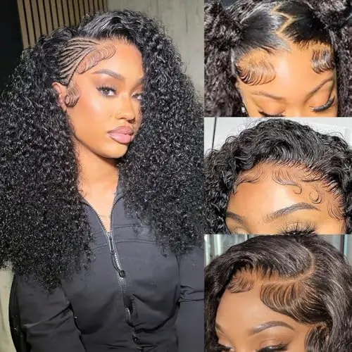 CYNOSURE 13x4 kinky curly lace front wig with baby hair