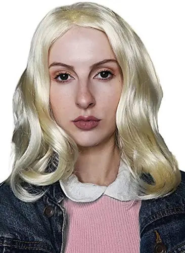 Strange blonde costume wig for parties