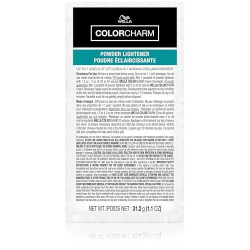 COLORCHARM powder hair lightener packet