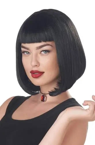 California Costumes 90s pulp film icon black curly wig