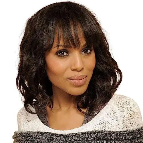 PANEWAY short human hair bob wig with bangs
