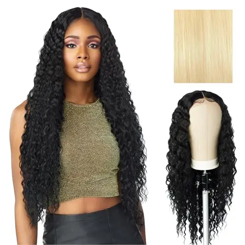 Sensationnel Butta Unit 3 613 light blonde deep wave wig