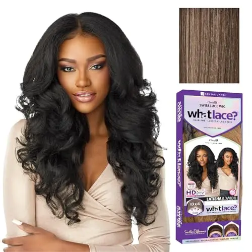 Sensationnel Latisha synthetic lace front wig with 13x6 ear-to-ear lace