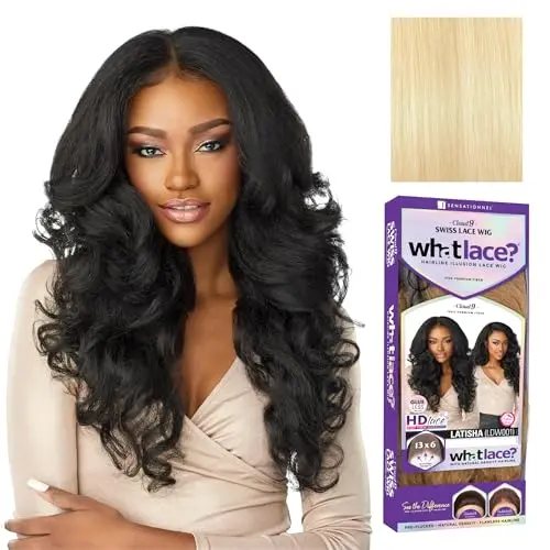 Sensationnel What Lace Latisha 613 blonde curly 13x6 lace front wig