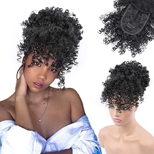 Product image of ENTRANCED STYLES Drawstring Ponytail with Bangs