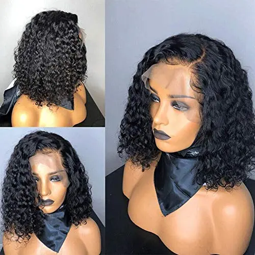 Curly Water Wave 4x4 Closure Bob Wig by SINGLE BEST