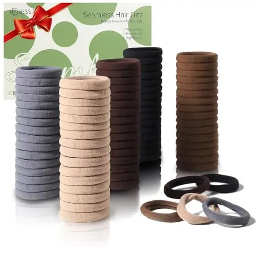 Bessrung seamless brown hair ties in natural colours