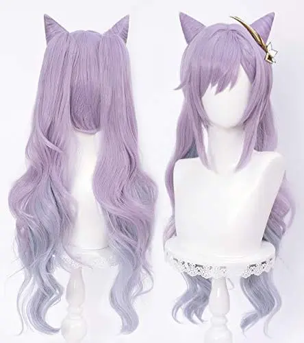 LABEAUTE Keqing purple character wig