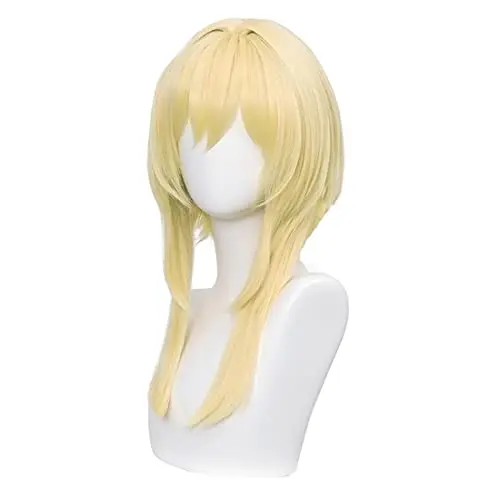 LABEAUTE Lumine blonde straight anime wig with bangs