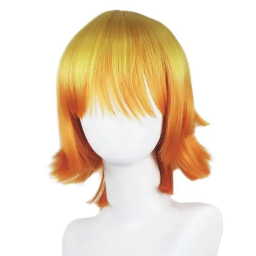 Zenitsu Agatsuma blonde/black cosplay wig