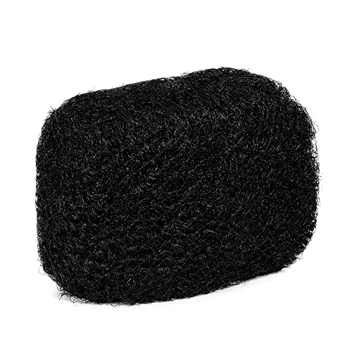 Locsanity Afro Kinky Bulk Human Hair 8 Inch Dyed Black