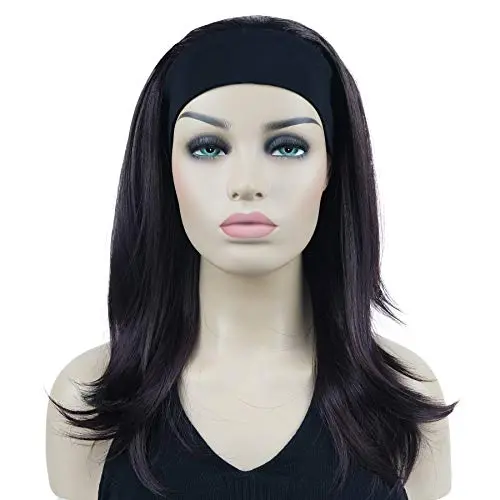 Lydell long straight-wave headband wig