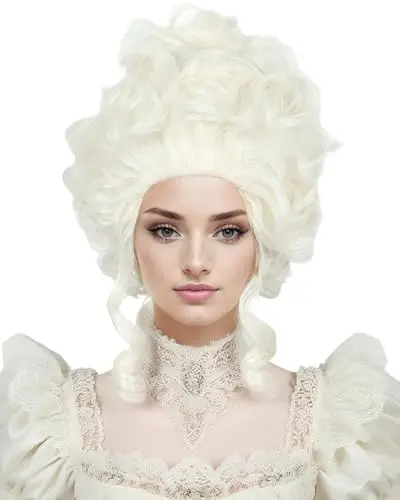 Golden 18th century Victorian style wig with elastic strap