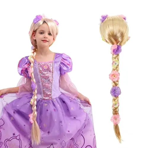 Sincere Party Long Braided Blonde Wig product image