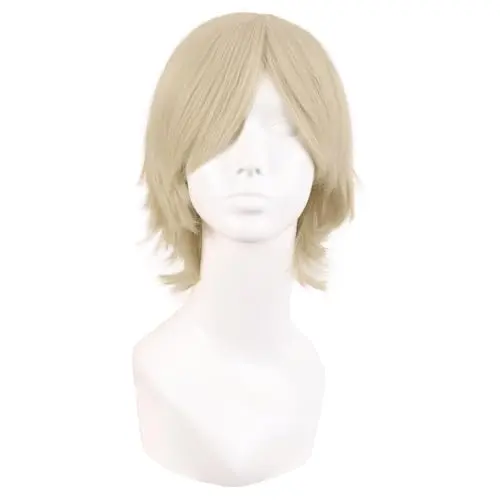 MapofBeauty side-bang blonde bob wig