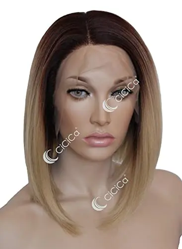 CiCiCa FELICITY bob mixed blonde with brown roots lace front wig
