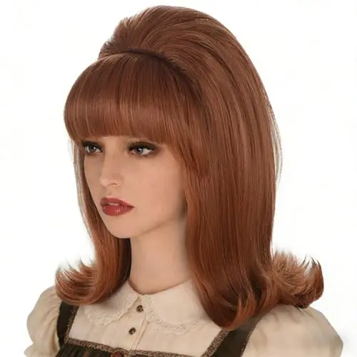 Coraline women's flip wig in ginger brown