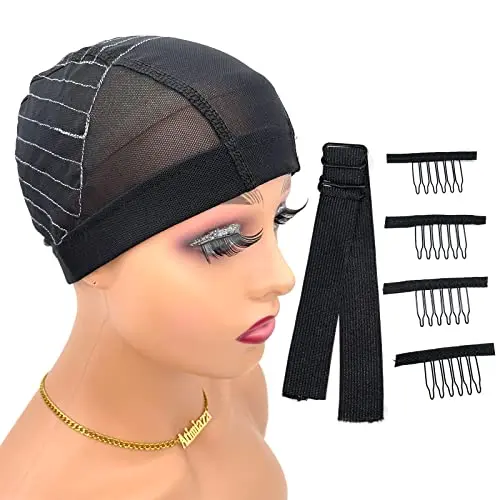 Atimiaza wig cap with guideline map