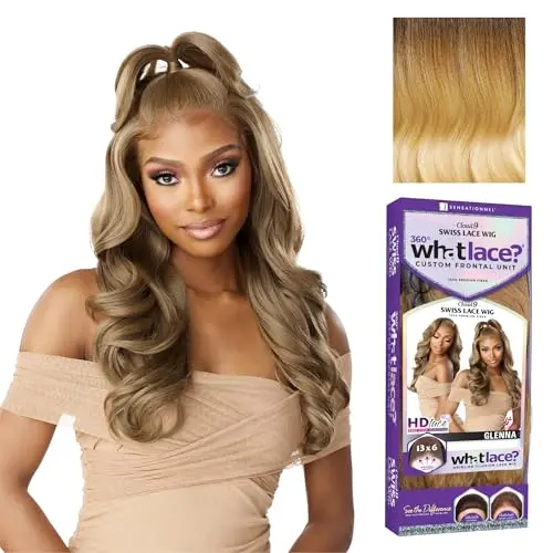 Sensationnel Cloud 9 Glenna curly synthetic lace front wig in T6/27613