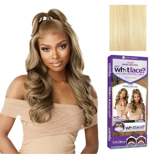 Sensationnel What Lace Glenna 613 platinum blonde 13x6 lace front wig