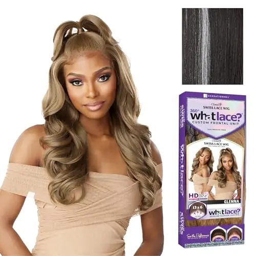 Sensationnel What Lace Cloud 9 GLENNA bleach blonde synthetic lace front wig