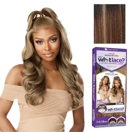 Sensationnel Glenna What Lace 13x6 wig in nut brown